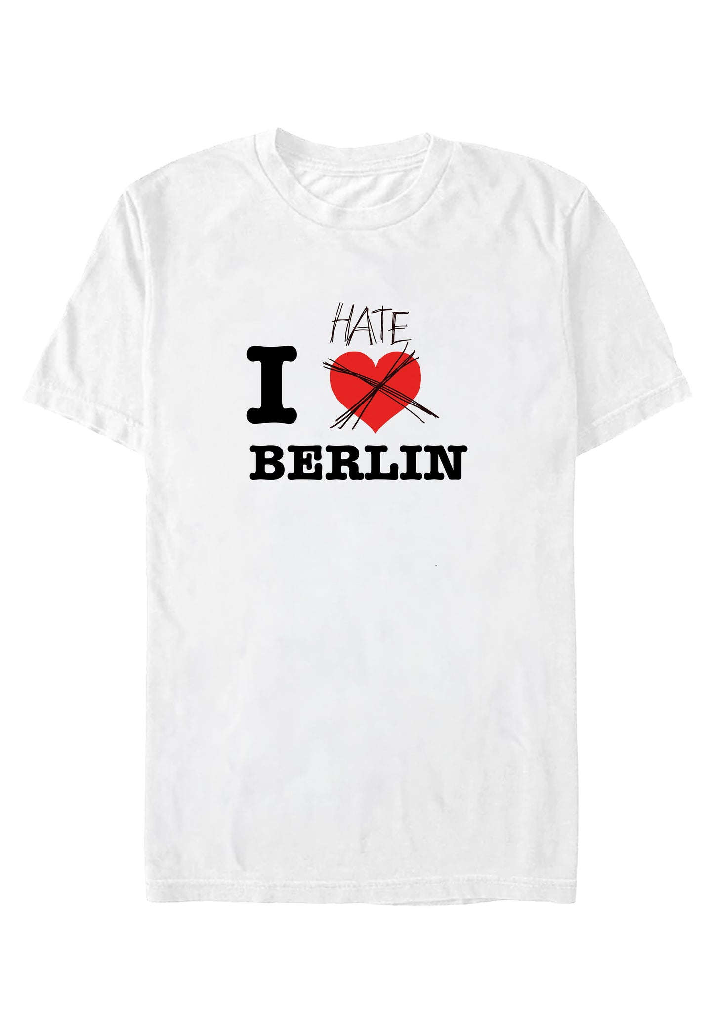 Panicbaby - I Hate Berlin White - T-Shirt | Neutral-Image