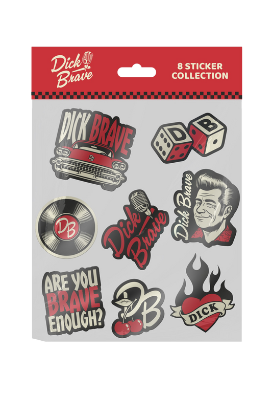 Dick Brave - 8 Sticker Collection - Sticker Set | Neutral-Image