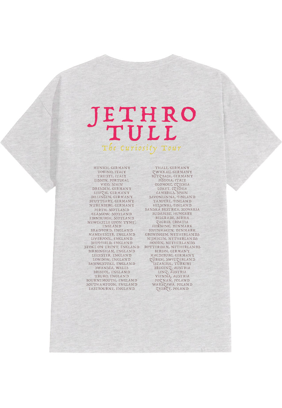 Jethro Tull - The Curiosity Tour 2026 Grey - T-Shirt | Neutral-Image